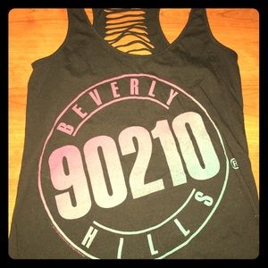 Beverly Hills 90210 razor back tank top